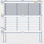 Dachfensterplissee in verstellter Position.